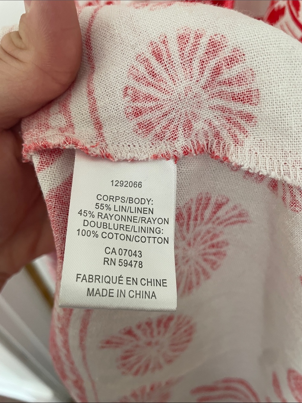 Red and White Shell-Print Maxi Dress - Sleeveless Spaghetti Strap - Picture 9 of 9